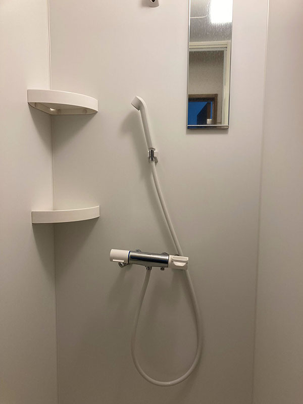 シャワー室　24時間利用可能！